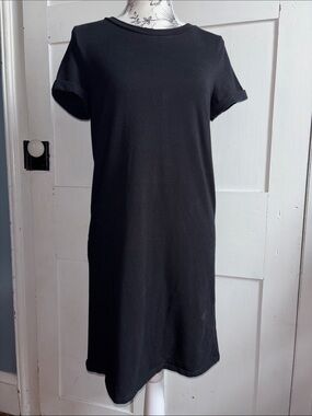 Charlotte Russe Black Short Sleeve Tee Shirt Dress Size Small